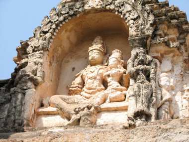 Hampi tapınakları heykeli