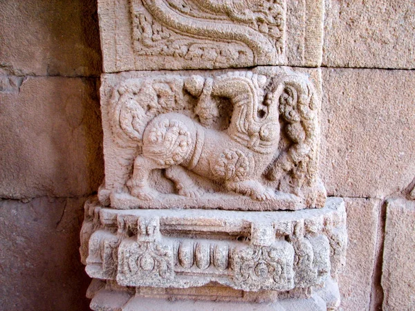 Escultura de los templos de Hampi — Foto de Stock