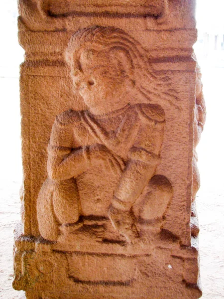 Rzeźba z świątyń Hampi — Zdjęcie stockowe