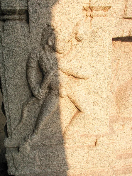 Escultura de los templos de Hampi — Foto de Stock