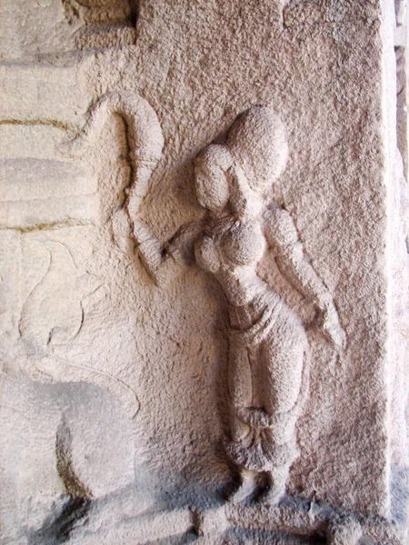 Skulptur der Tempel von Hampi — Stockfoto