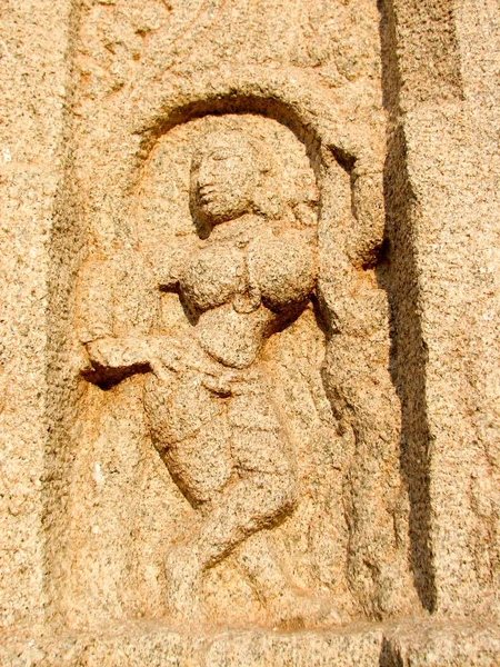 Skulptur der Tempel von Hampi — Stockfoto
