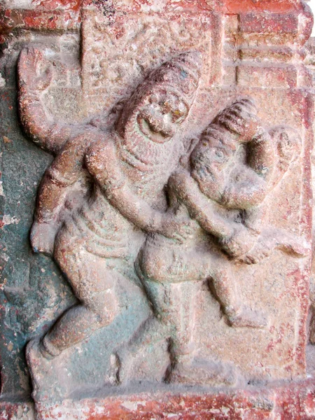 Sculptuur van tempels van Hampi — Stockfoto