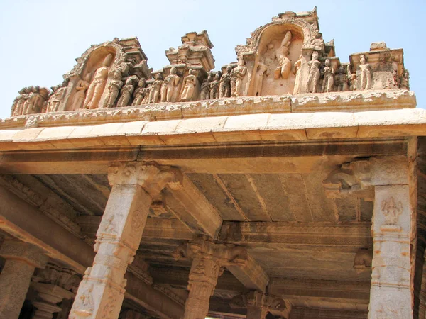 Sculptuur van tempels van Hampi — Stockfoto