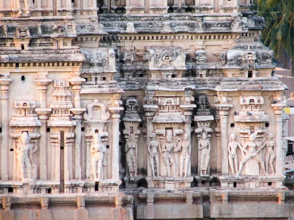 Detalhe do Templo Shiva-Virupaksha — Fotografia de Stock