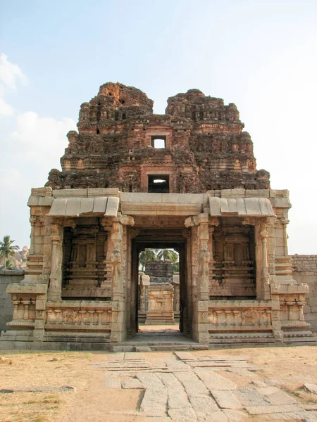 Detalhe do templo de Krishna, Hampi — Fotografia de Stock