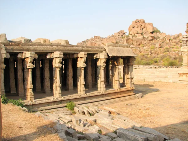 Detalle del templo de Krishna, Hampi — Foto de Stock