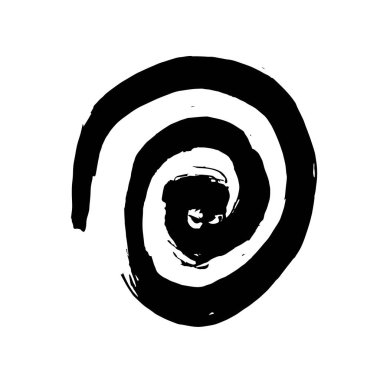 Grunge tükenmez kalem kontur