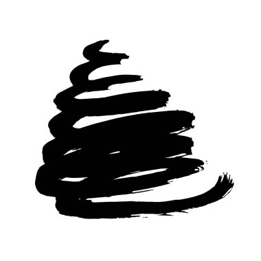 Grunge tükenmez kalem kontur