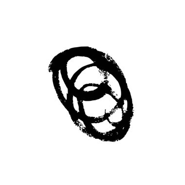 Grunge tükenmez kalem kontur