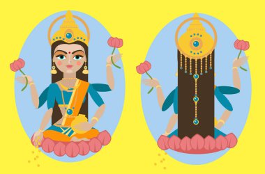 Mata Lakshmi vektör
