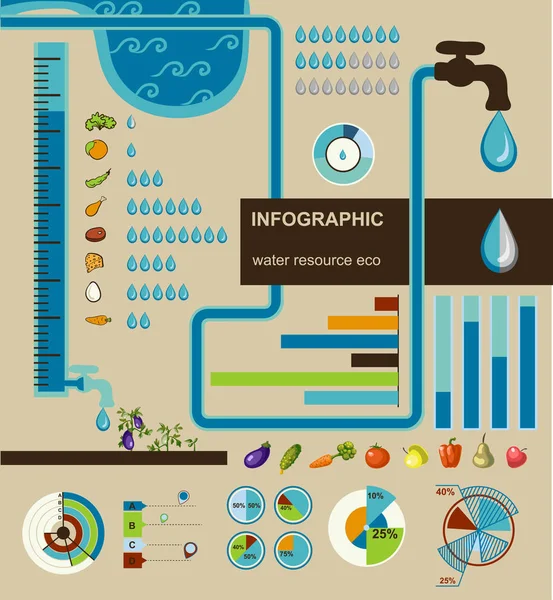 Vector set of infographics — Stock Vector