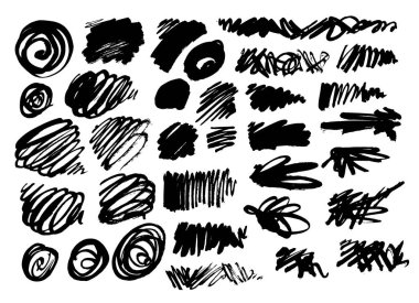 Grunge tükenmez kalem kontur ayarla