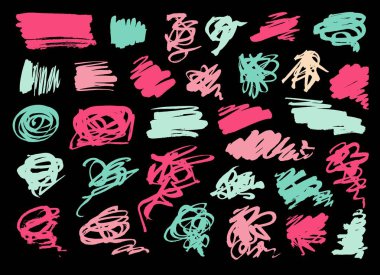 Grunge tükenmez kalem kontur ayarla