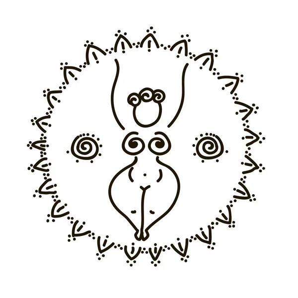 Illustrazione vettoriale del simbolo dell'occhio femminile e di tutto ciò che vede e della geometria sacra — Vettoriale Stock