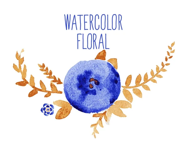 Buquê floral aquarela. — Vetor de Stock