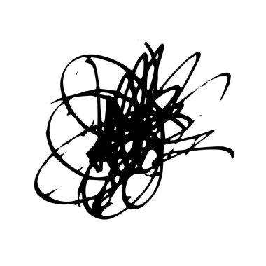 Grunge tükenmez kalem kontur