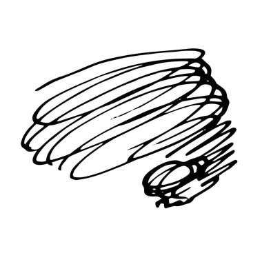 Grunge tükenmez kalem kontur