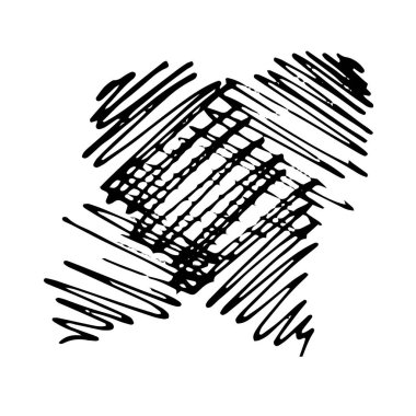 Grunge tükenmez kalem kontur