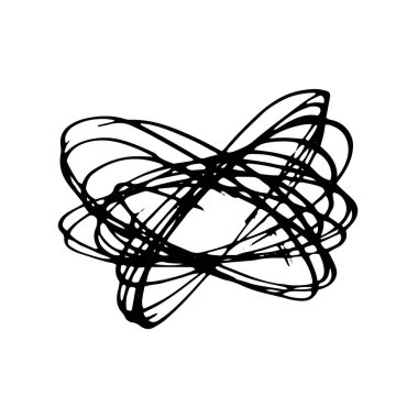 Grunge tükenmez kalem kontur