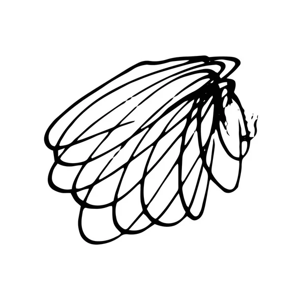 Tinta Grunge pluma Carrera — Archivo Imágenes Vectoriales