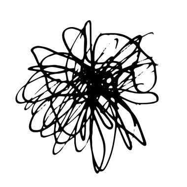 Grunge tükenmez kalem kontur