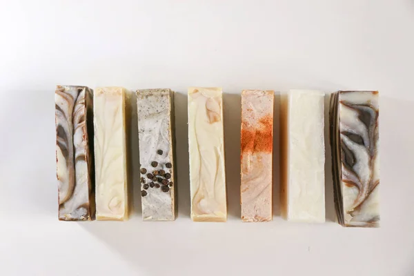 Bars of natural organic soap — Stock Photo, Image