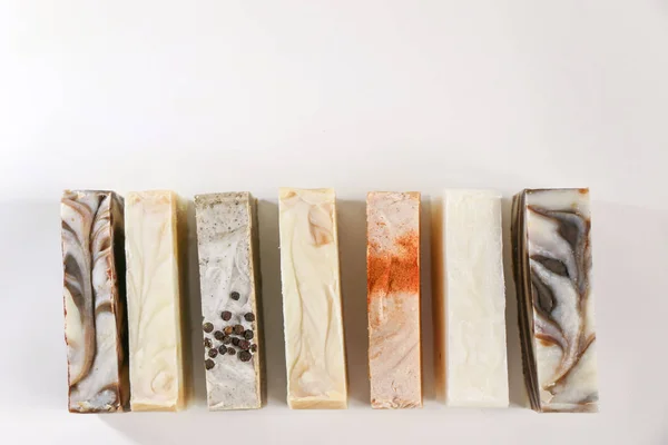 Bars of natural organic soap — Stock Photo, Image