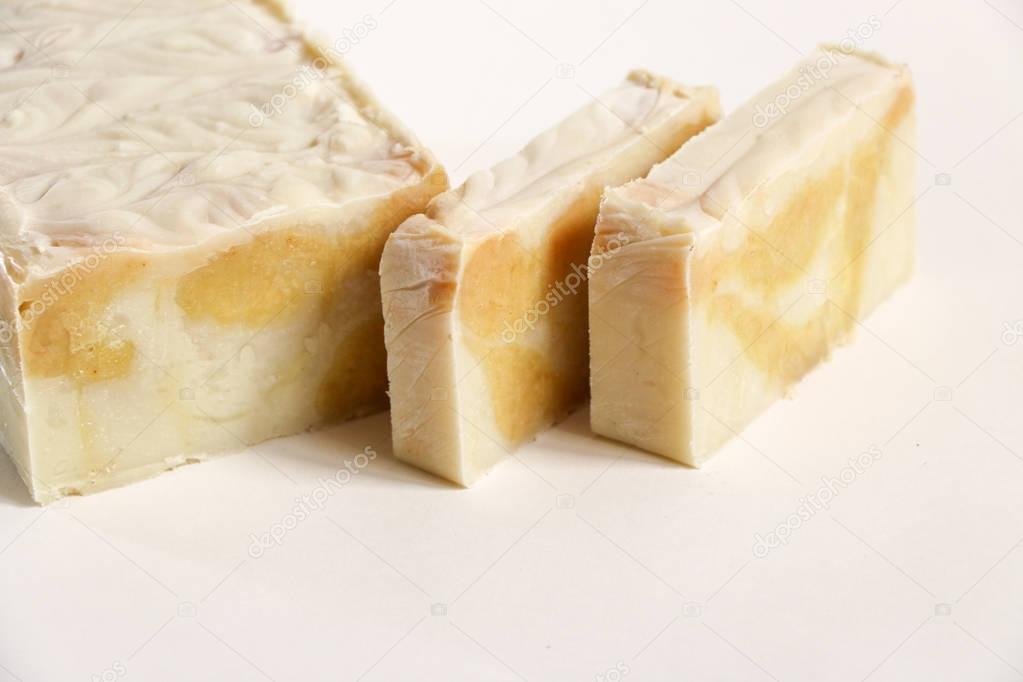 Bars of natural organic soap