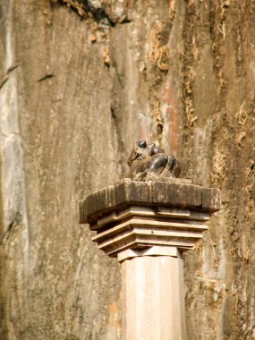 Kaya oluşumları Yana Karnataka, Hindistan. Büyük kaya