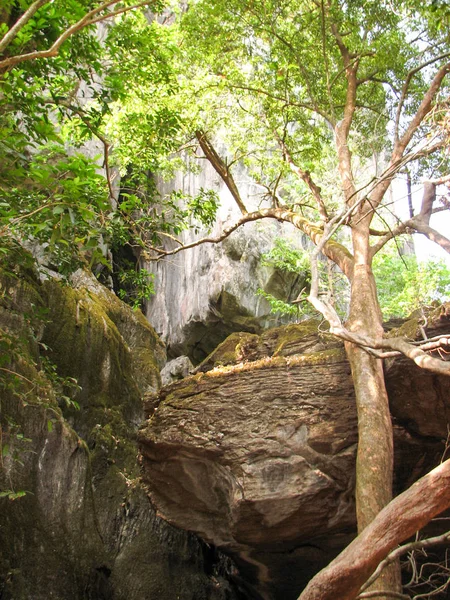 Скельні утворення в Яна Карнатака, Індія. Масивні скелі — стокове фото