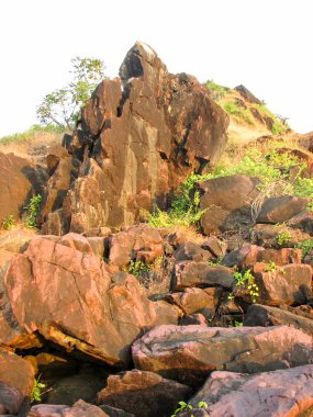 Dalgalar günbatımı deniz manzara