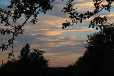 Mavi gökyüzüne karşı beyaz bulutlar