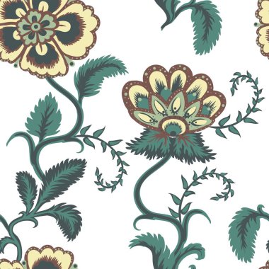 Çiçekler pürüzsüz desen