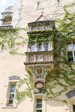 Vajdahunyad Castle güzel güneş ışığı ile