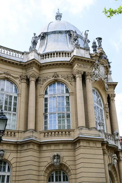 Vajdahunyad Castle güzel güneş ışığı ile