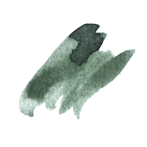 Encre vectorielle aquarelle spot. Coup de pinceau humide sur la texture du papier. Coups de pinceau sec . — Image vectorielle