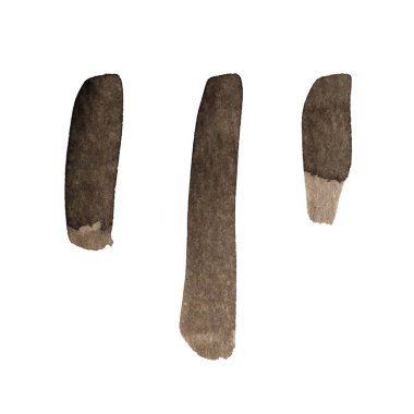 Vektör suluboya mürekkep lekesi ayarlandı. Kağıt dokusunda ıslak fırça darbesi. Kuru fırça darbeleri. Tasarım ögeleri için soyut bileşim