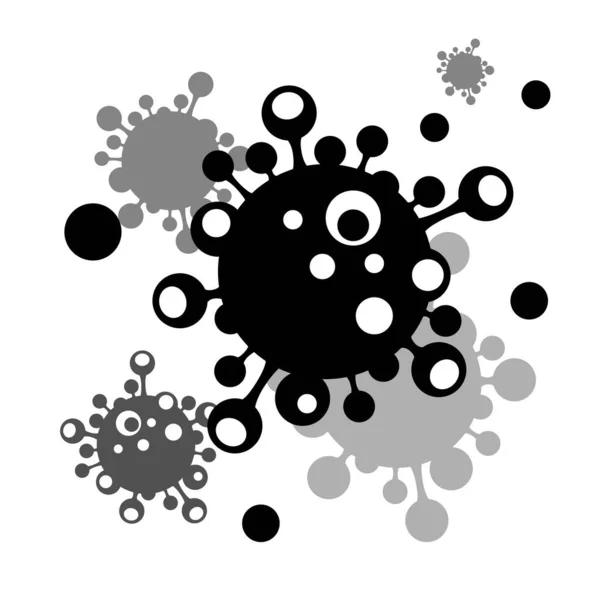 Σχήμα Εικόνας Mers Corona Virus Σύμβολο Λογότυπου Βιολογικού Κινδύνου Σημάδι — Διανυσματικό Αρχείο