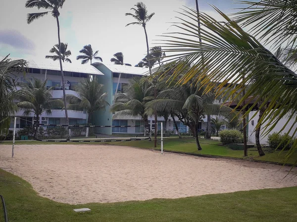 Flache ferienanlage in porto de galinhas, pernambuco, brasilien — Stockfoto