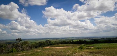Brezilya Recife 'nin iç kesimlerindeki toprak yol..