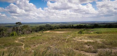 Brezilya Recife 'nin iç kesimlerindeki toprak yol..