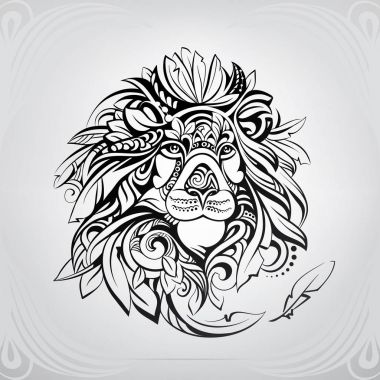 Lion Leaf Free Vector Eps Cdr Ai Svg Vector Illustration Graphic Art
