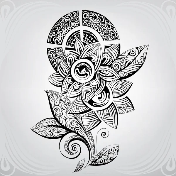 Декоративна Квітка Орнаменті — стоковий вектор