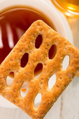 Sabah fincan çay tanımlama bilgisi ile