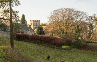 St Andrew Kilisesi, Miserden, Gloucestershire, İngiltere, Birleşik Krallık