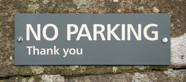 Polite Parking Sign England United Kingdom — Stock fotografie