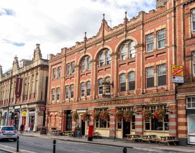 Baldwin Caddesi 'ndeki Eski Balık Pazarı, Bristol, İngiltere, Birleşik Krallık