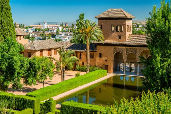Scenic Sight Alhambra Palace Albaicin District Granada Andalusia Spain — Stock Photo, Image
