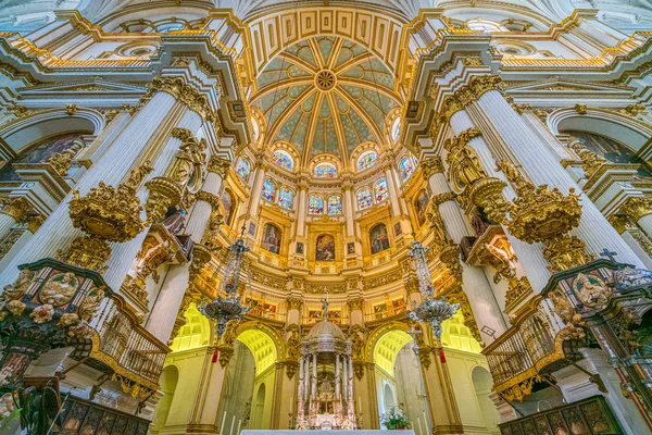 Majestic Main Altar Our Lady Assumption Cathedral Granada Andalusia Spain — Stock Photo, Image